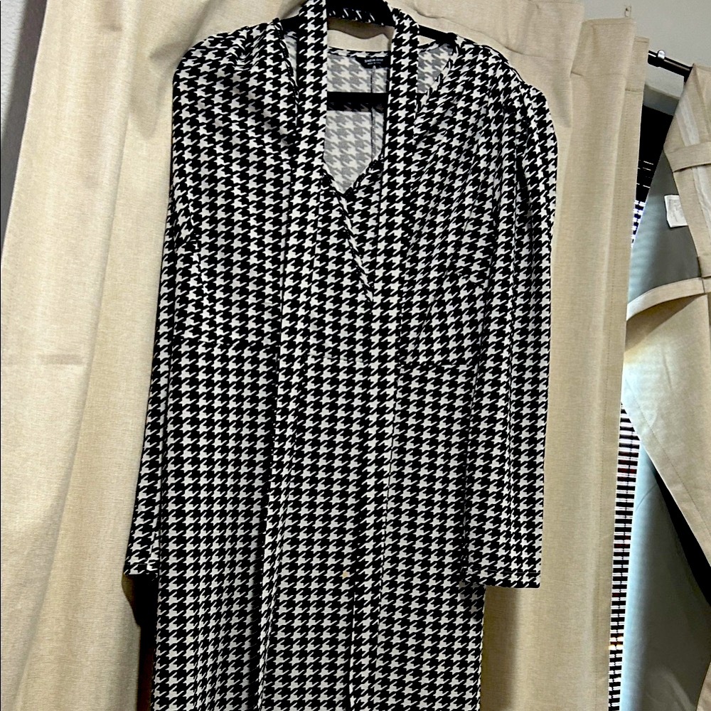 SHEIN Black and White Houndstooth dress